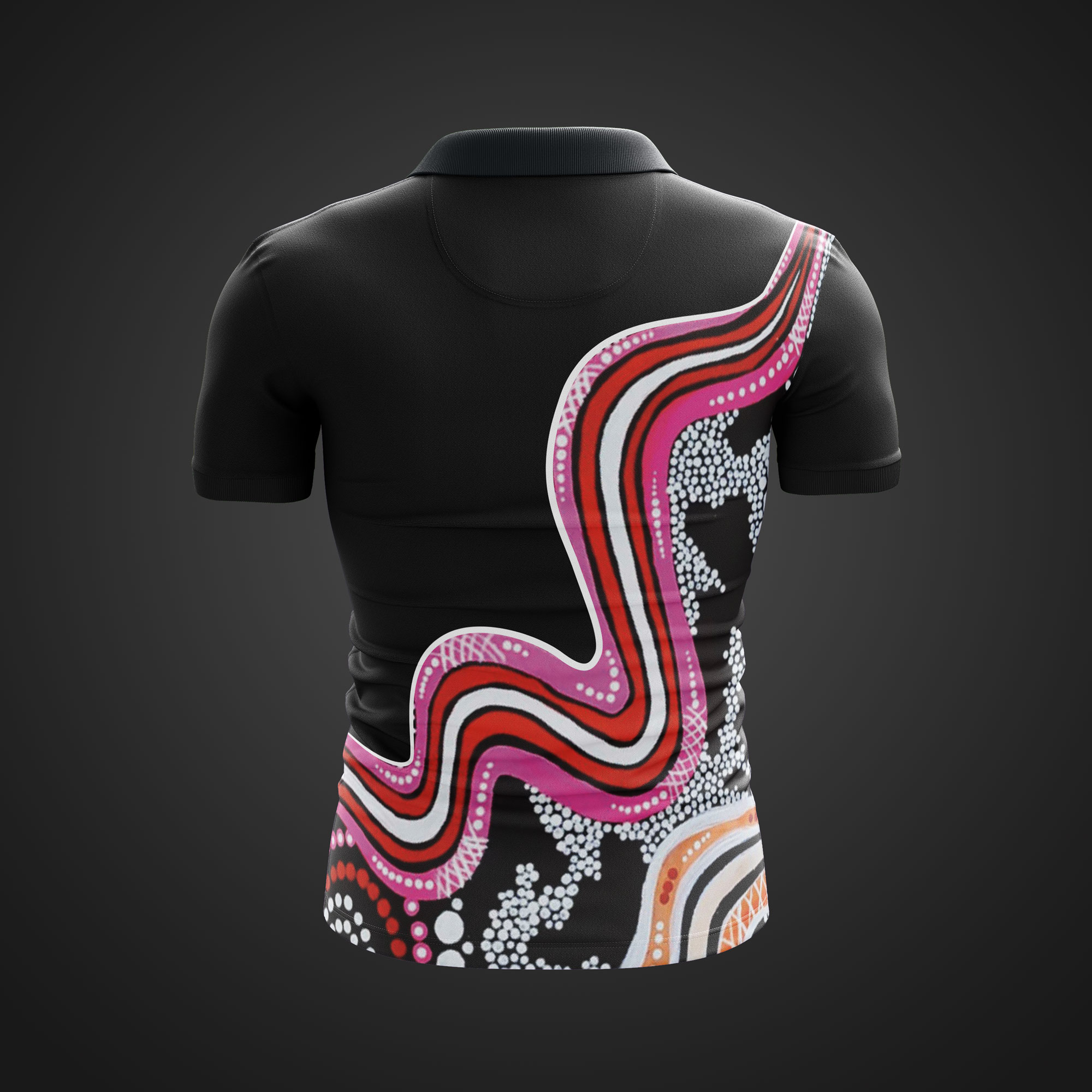 Strength-of-a-woman-Aboriginal-polo-back